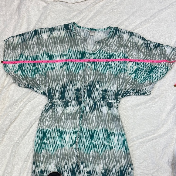 Ariat Teal and Gray Patterned Dress - Picture 3 of 6